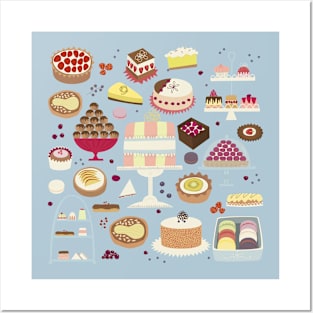 Cakes and Baking Patisserie Posters and Art